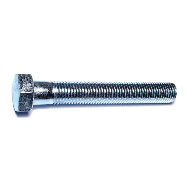 Midwest Fastener Grade 2, 1"-8 Hex Head Cap Screw, Zinc Plated Steel, 7 in L, 5 PK 53379 - main